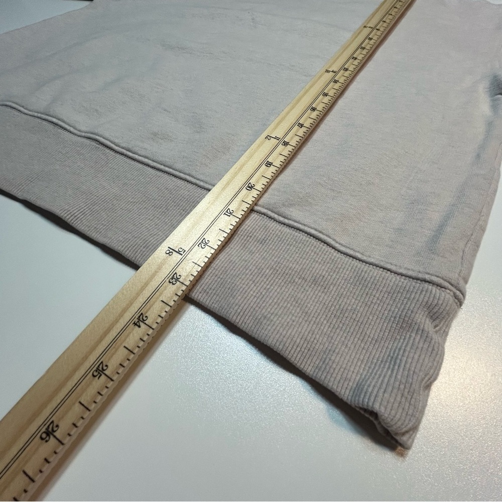 Tna Aritzia Cozy Fleece Perfect Crew Sweatshirt Heather Grey - Picture 7 of 7